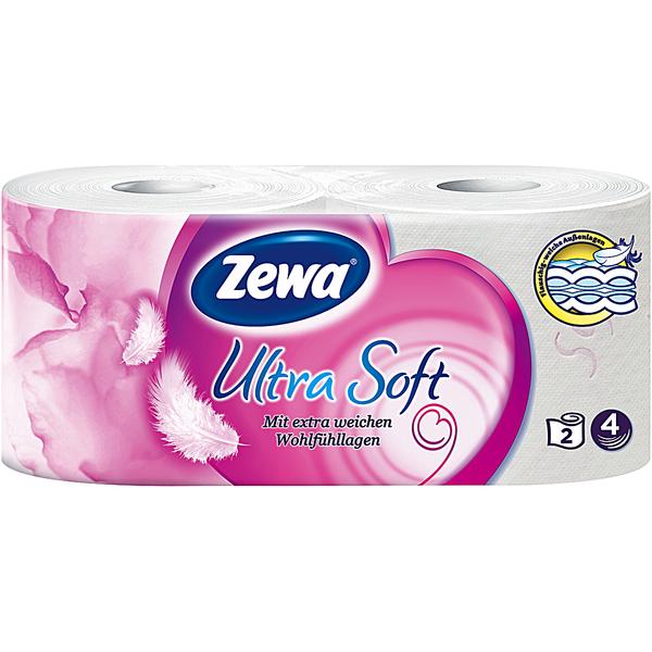Zewa Ultra Soft Toilettenpapier 4-lagig 10x2x150